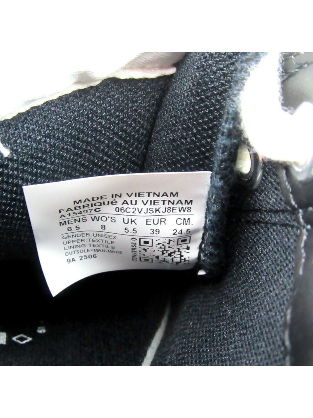 Converse CTAS Cruise Archive Stars OX  Women's Size 8 Black Shoes NEW - Picture 11 of 14